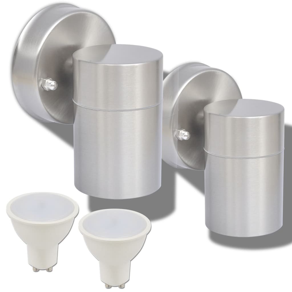 Applique murale LED d'extérieur 2 pcs